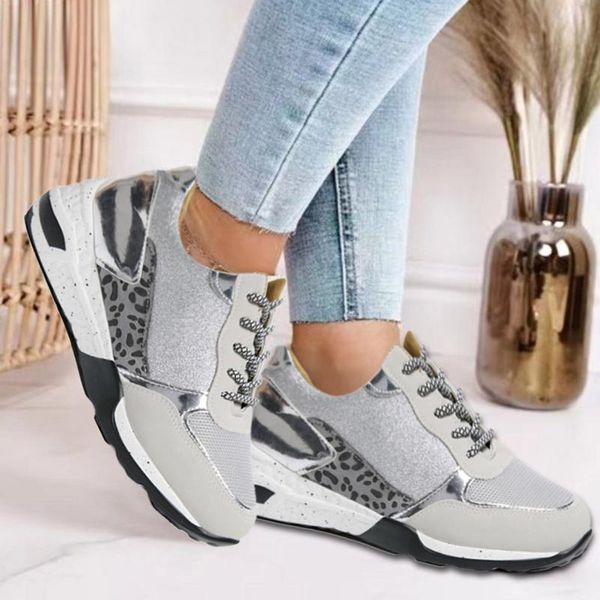 

sandals s 2021 summer lace breathable sneakers women shoes comfortable casual woman platform wedge, Black