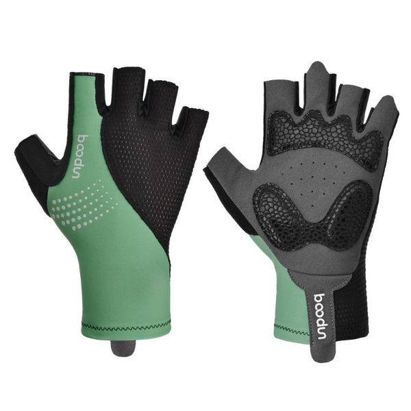 

cycling gloves sport anti-skid half finger absorbing padded weight lifting breathable mtb bicycle mitten, Black