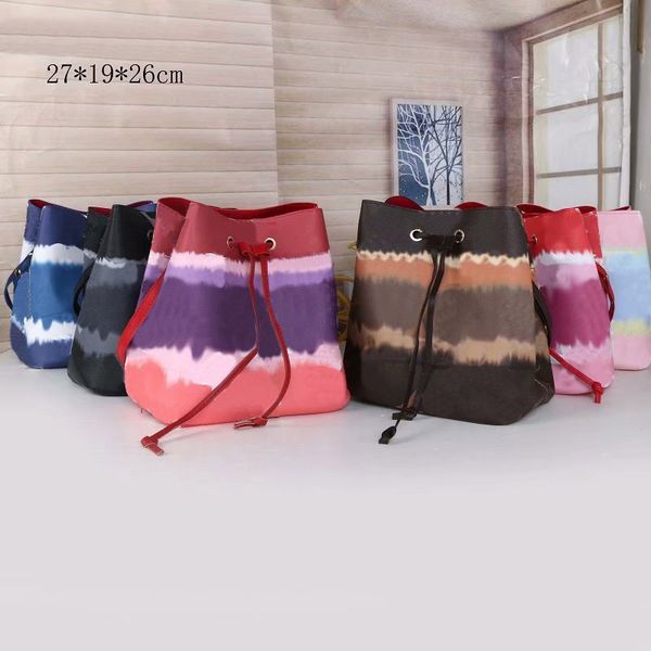 

2021 genuine pu leather cross body shoulder bags for women girl fashion simple portable leisure bucket bag