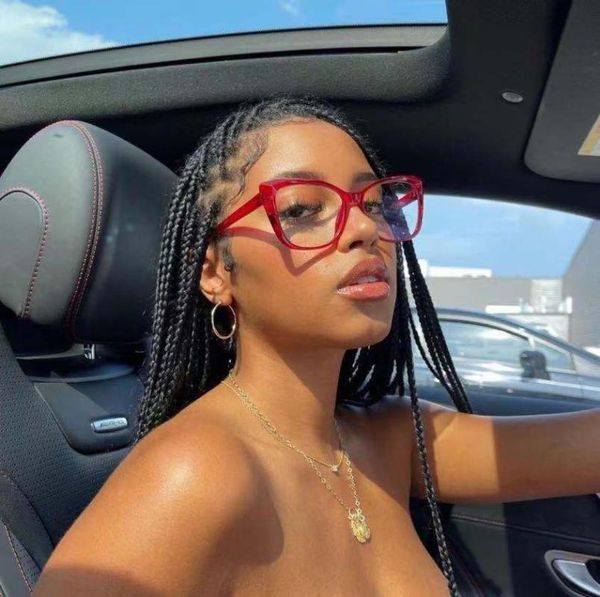 

sunglasses anti blue light blocking glasses frame cat eye women optical clear prescription transparent spectacle computer game, White;black