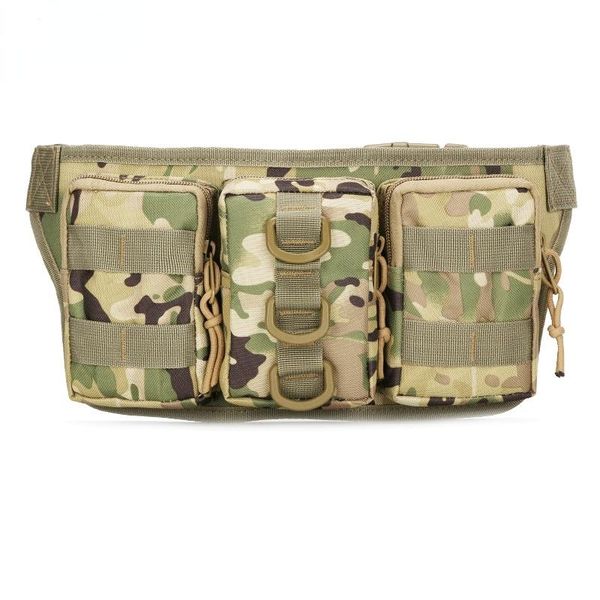 

stuff sacks tactical men waist pack hiking nylon bag outdoor army military hunting sports climbing camping pockets