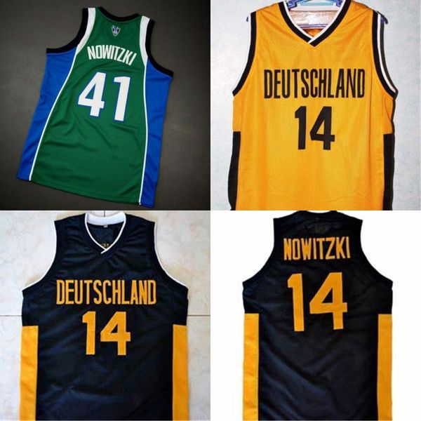 

vintage dirk nowitzki men youth women college basketball jersey or custom any name or number jersey, Black