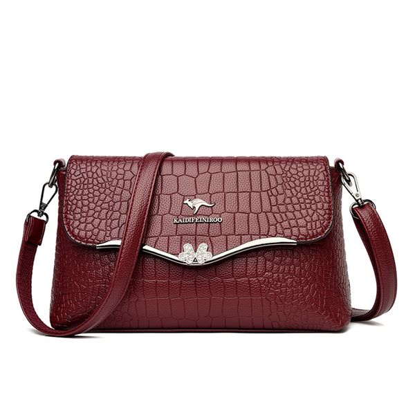 

fashion solid color small flap leather messenger crossbody handbags