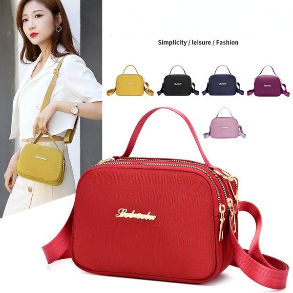 

evening bags women bag simple korea japan oxford cloth small square shoulder messenger change mobile phone crossbody designer