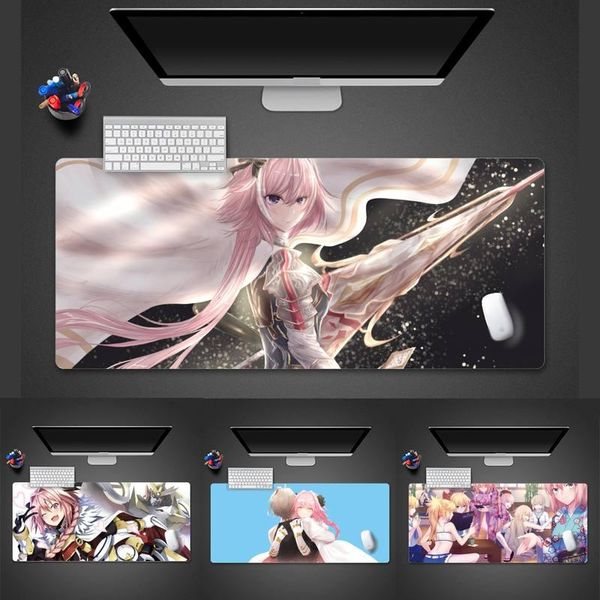 

mouse pads & wrist rests kawaii girl astolfo cute keyboards rubber gaming mousepad desk gamer office large mat pad x xl non-slip laptop