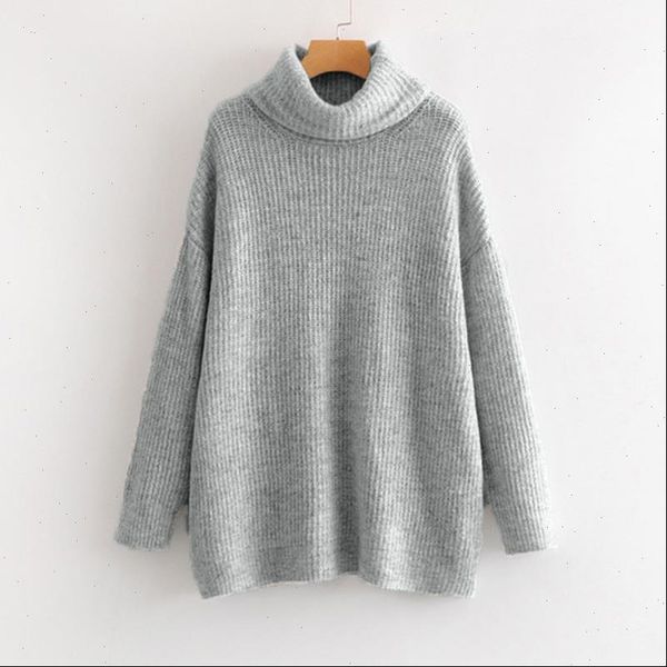 

womens sweaters oversize turtleneck knitted sweater pullovers long batwing sleeve winter solid women loose basic jumper, White;black