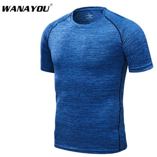 

running jerseys quick-dryt-shirt for short-sleeved large-size sports fitness wear breathable ultra-light leisure clothes, Black;blue