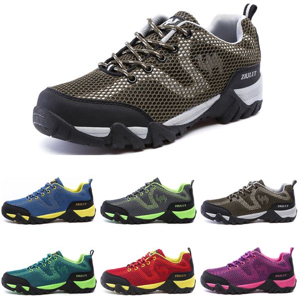 

outdoor running shoes men women climb blue yellow green grey purple red #16 fashion mens trainers womens sports sneakers walking runner shoe