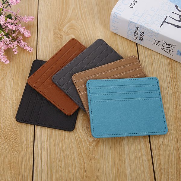 

files card holder mini creative pu cover men's bag business multi-layer wallet