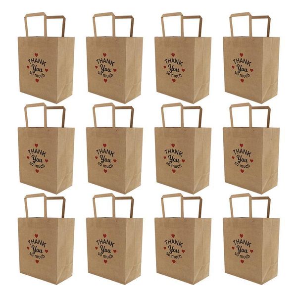 

gift wrap 12pcs exquisite bags creative pouches kraft paper package