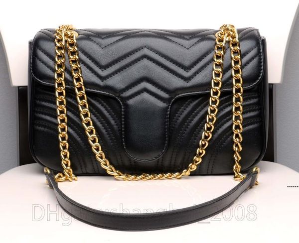

518 gglvlouisvittonyslvutton designer marmont handbags women leather chain shoulder bags luxury messenger bag, Red;black