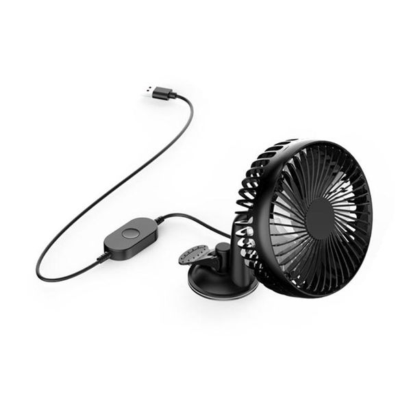 

suction cup single head 5.5 inch fan gale three-speed control usb car fan 12v-24v electric