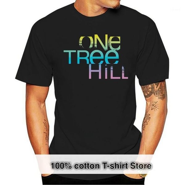 

men's t-shirts one tree hill tv show color blend logo t-shirt all sizes cotton tee shirt style round, White;black