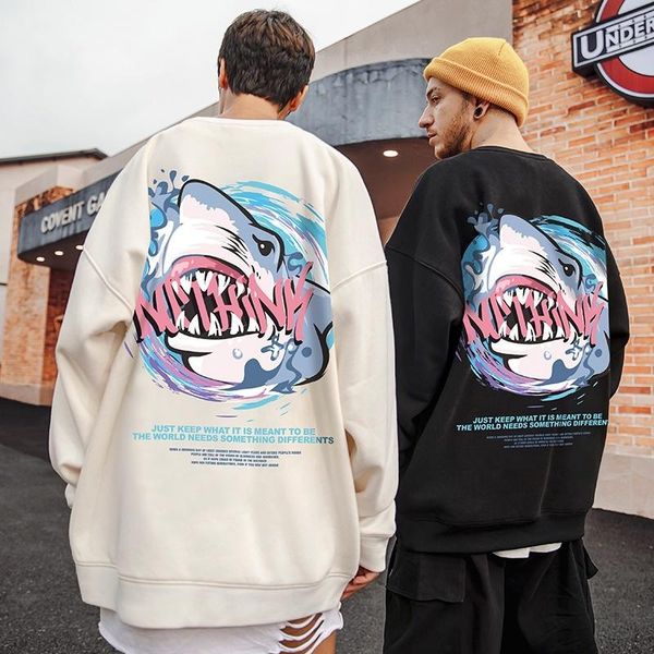 

men's hoodies & sweatshirts men pullover oversized streetwear mens harajuku loose sweatshirt plus size black hoodie couple casual 7xl