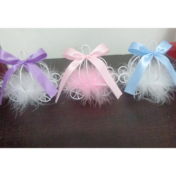 

lovely pumpkin carriage chocolate candy boxes for bridal shower wedding favors