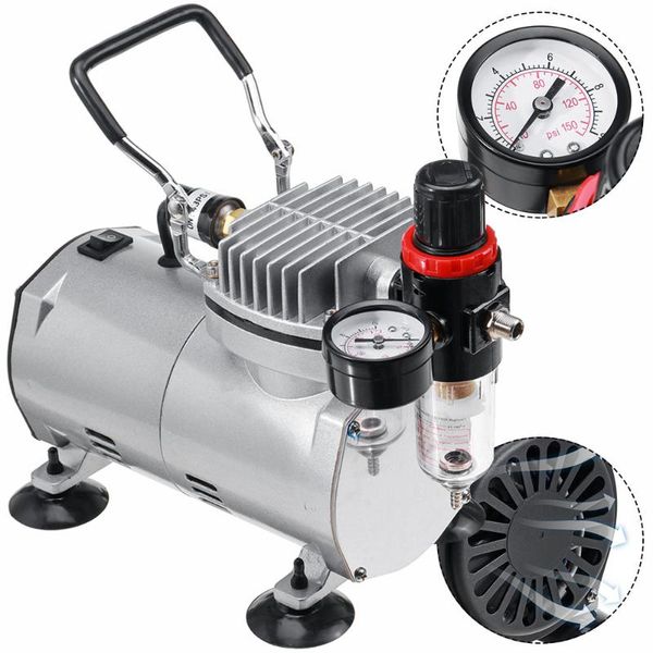 

pneumatic tools airbrush set air compressor oil accessory master dual action kit paint hobby cake electric tool compressors power