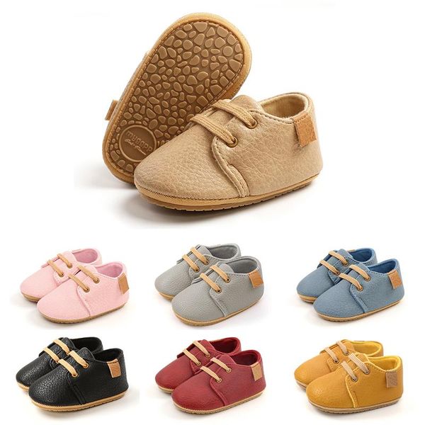 

first walkers toddlers casual leather flat shoes soft rubber sole booties cute for summer autumn,0-12month baby accessories