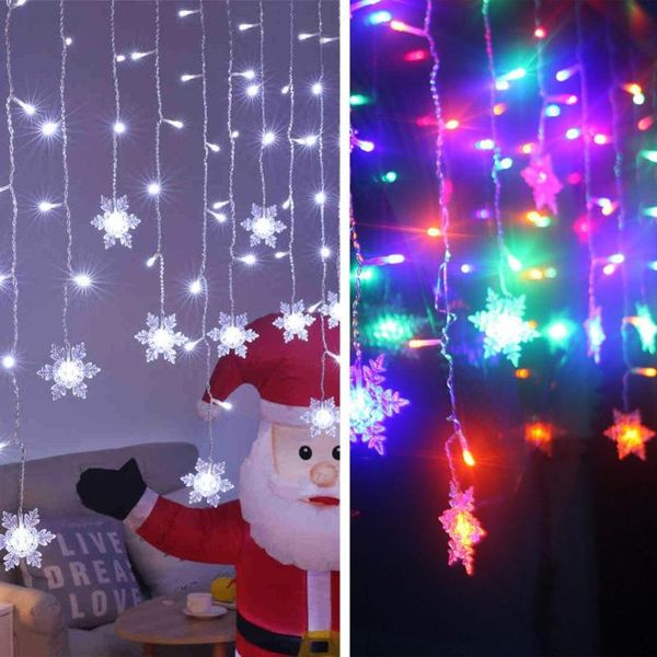 

strings led snowflakes lights string christmas fairy 8 modes waterproof extendable for indoor outdoor wedding birthday