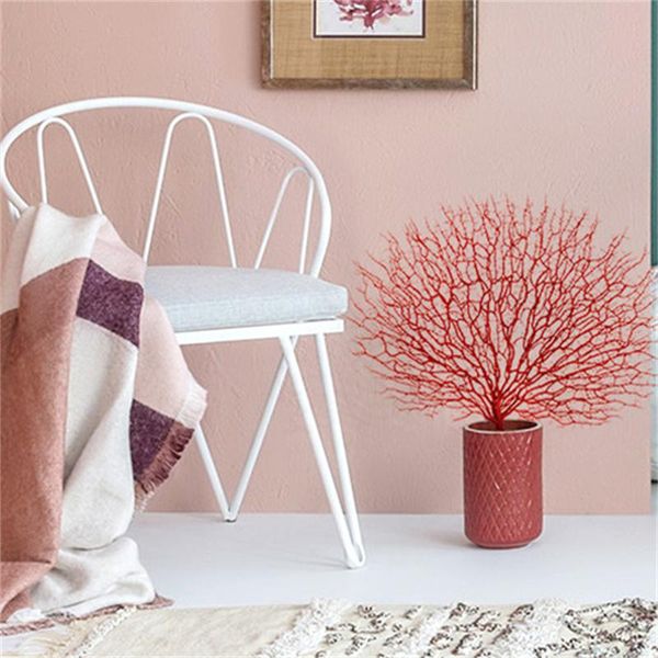 

decorative flowers & wreaths 42cm plastic peacock branch coral branch, white simulation dead diy home decoration, garden landscaping, weddin