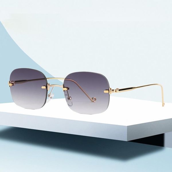 

sunglasses jackjad 2021 fashion cool jennie rimless style tint ocean lens women brand design sun glasses 7150, White;black