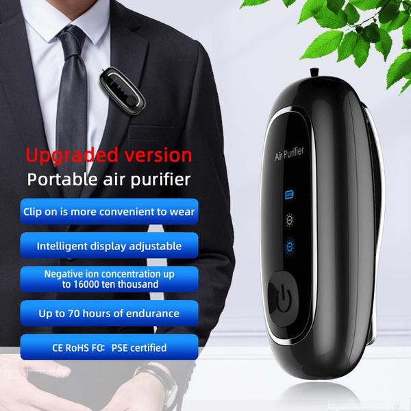 

air purifier negative ion generator portable lavalier air purifier negative ion necklace car sports