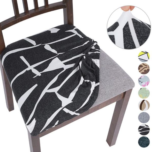 

chair covers seat cover pad dinning jacquard removable anti-dirty elastic cushion dust guards washable home kitchen furniture banquet
