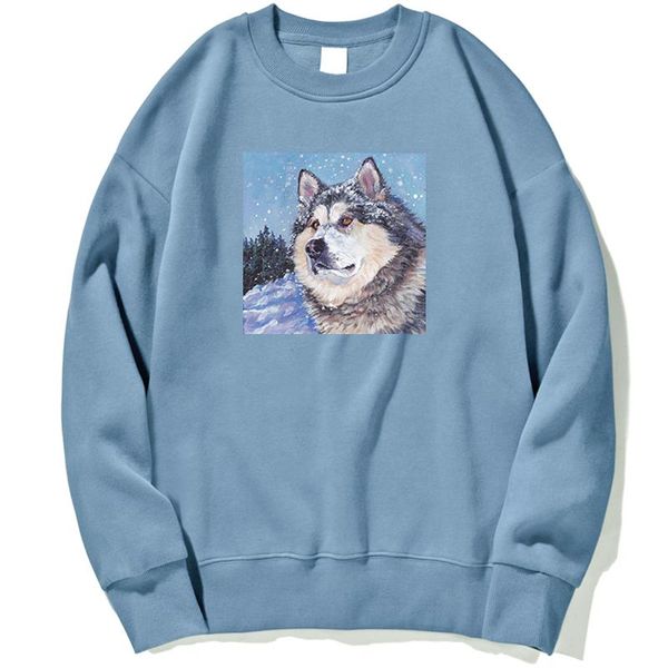

men's hoodies & sweatshirts alaskan malamute cool sweatshirt for women hoodie white black print red pullovers crewneck hoody streetwear
