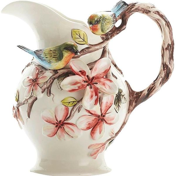 

vases american style emboss birds and flowers ceramic vase ornaments hydroponic home furnishing articles decoration r1912