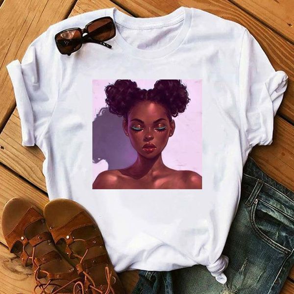 

vogue black girl magic women rights tshirt casual t shirt black lives matter graphic tee 90s hipster tumblr drop shipping, White