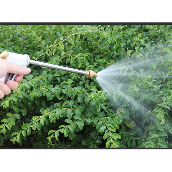 

auto water gun car washing high pressure metal hose long rod nozzle water sprayer quick connect spray cleaning air conditioner