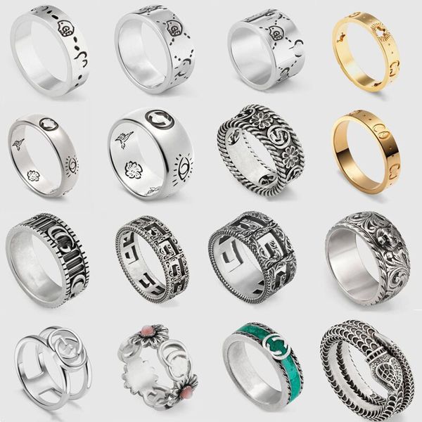 

design jewelry 925 sterling silver hollow skull elf love fearless daisy couple ring