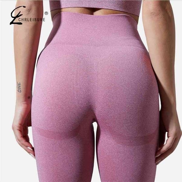

women leggings fitness push up gym breathable high waist workout seamless 210914, Black
