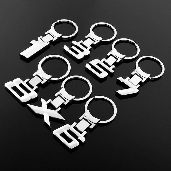 

keychains for digital car logo metal keychain keyring chain link pendant, Silver