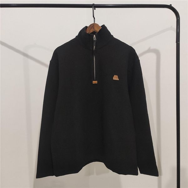

2021 new turtleneck half zipper up cardigan ader error crewneck men women adererror hoodie harajuku boys sweatshirts vmxb, Black