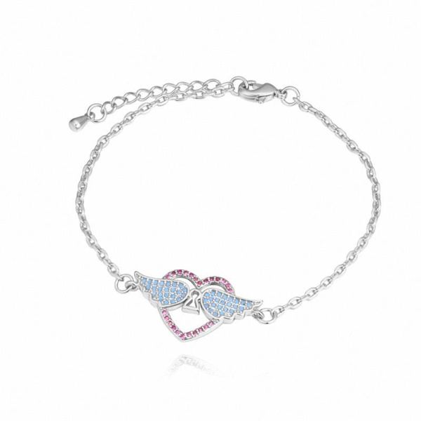 

charm bracelets tracyswing zirconia micro inlays fashion & bangles for women thin red thread string rope horse th-130569, Golden;silver