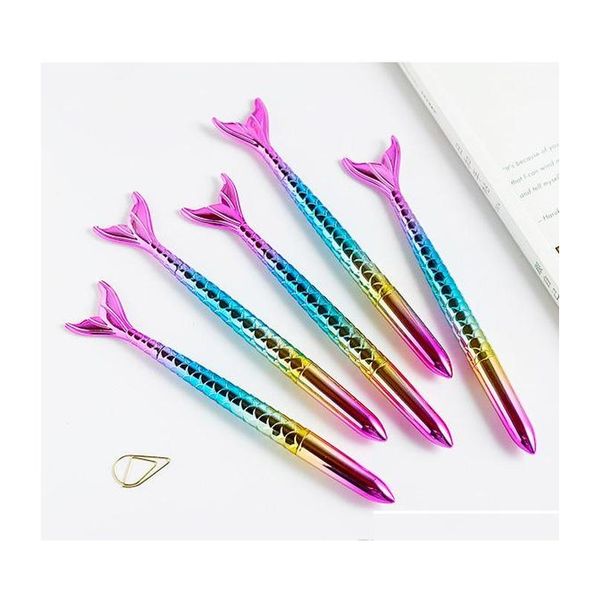 

kawaii ballpoint pen mermaid sea-maid pen cute school office writing supplies fashion girls gift jllmln fight2010, Blue;orange