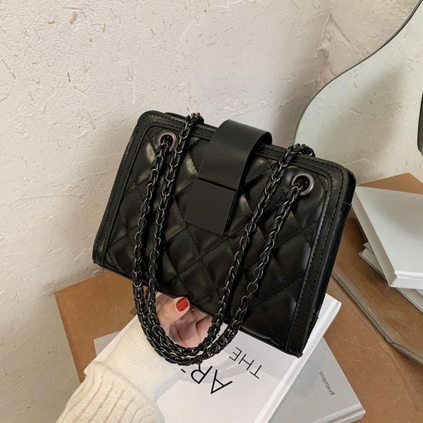 

2021 new women retro versatile rhombic chain famous deisng fashion sense messenger shoulder crossbody underarm bag lady handbag
