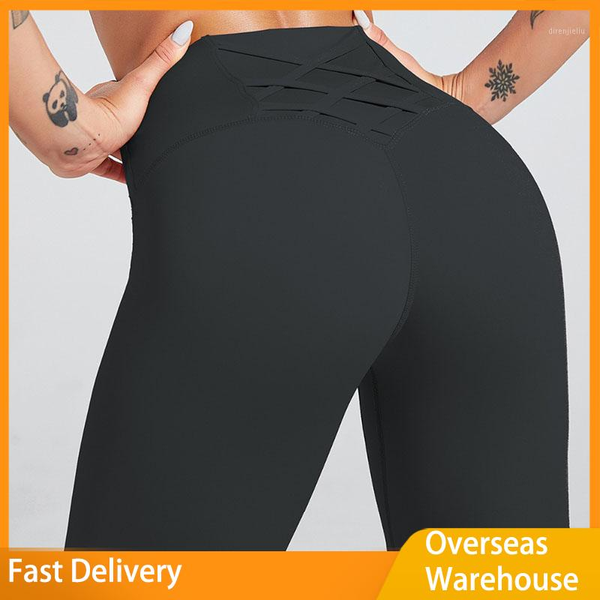 

women leggings high waist slim cross fitness elastic quick drying push up leggins workout femme solid color gym tights yoga outfit1