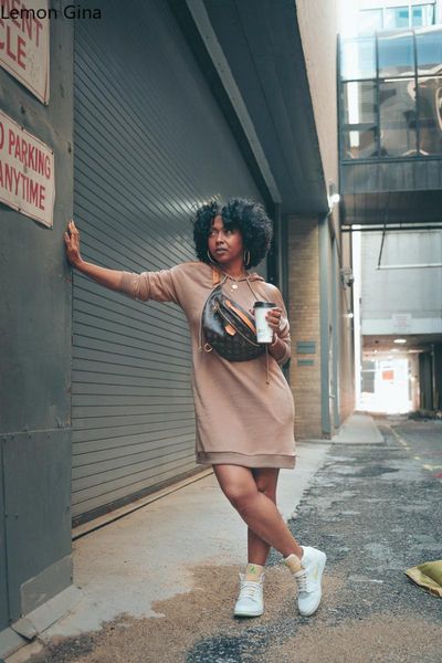 

casual dresses lemon gina women mini dress solid hooded loose straight female soft simplee streetwear vestidos autumn clothing, Black;gray