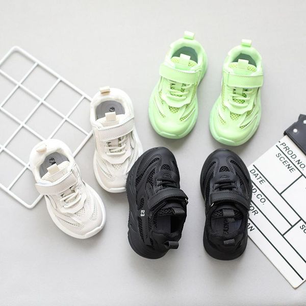 

athletic & outdoor baby girl shoes autumn boy sneakers lightweight kids sport running shoe breathable shg043, Black