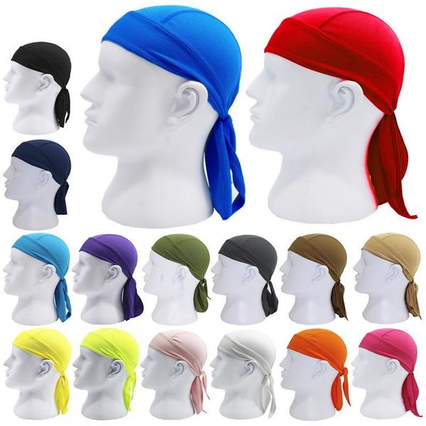 

sweatband 2021 outdoor riding quick-drying sports headband moisture wicking breathable sunscreen hood pirate scarf small cap, Yellow;black