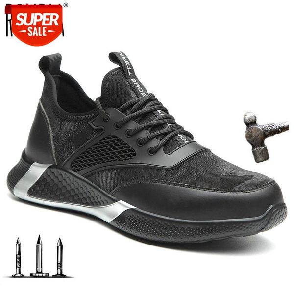 

drop shipping men safety shoes steel toe cap ultralight breathable work sneakers casual industrial plus size 39-48 brand rxm258 #oy1h