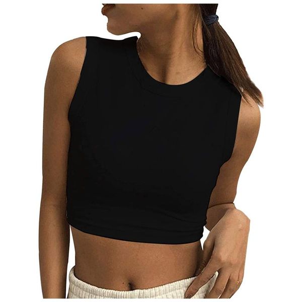 

women's tanks & camis women crop female streetwear sleeveless straps tank camisole sports lingerie tee bra bandeau, White