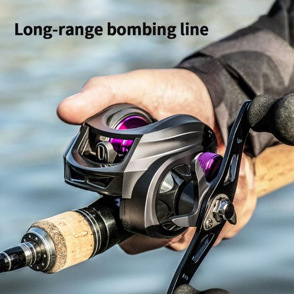 

baitcasting reels lu ya fish wheel fishing reel 7.2:1 high speed gear ratio saltwater 8kg max drag bait casting metal spool