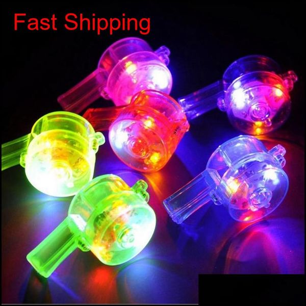 

glitter flash colorful whistle new ktv bar concert whistle activities supplies luminous whistles toys wholesale shipping 54jz9 vysq2