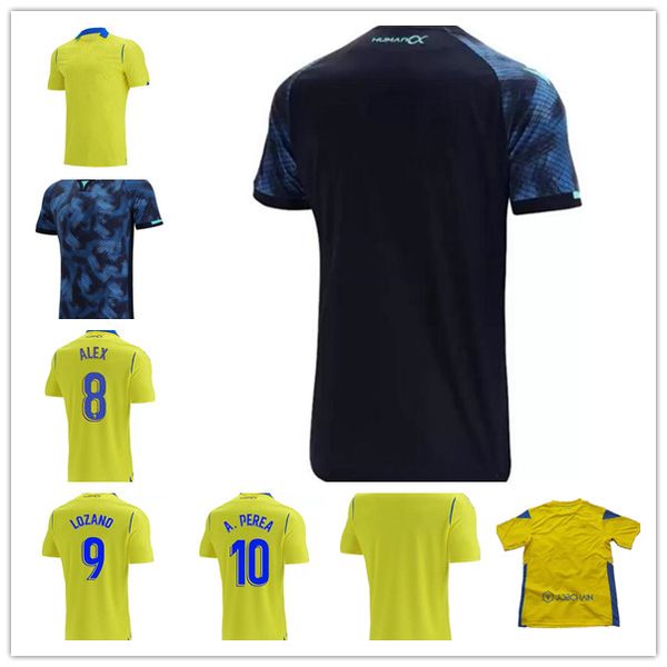 

2021 2022 cadiz soccer jerseys home yellow cÃ¡diz cf negredo camisetas de fÃºtbol 21 22 lozano alex bodiger juan cala camiseta a liga men + ki, Black;yellow