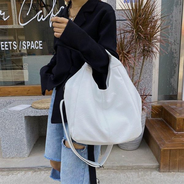 

cross body black white leather handbags for women luxury large capacity shopper shoulder bag female crossbody bags casual tote 7113