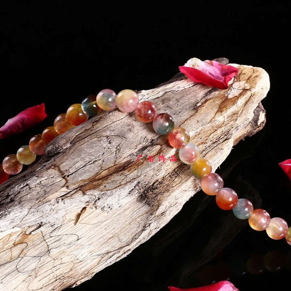 

new color flower chalcedony round beads, fashion handmade beaded bracelet, crystal necklace, loose beads