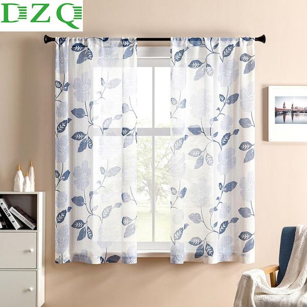 

curtain & drapes dzq floral sheer short curtains tulle window kitchen half living room bedroom solid voile panels