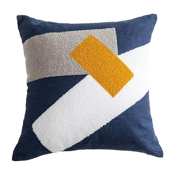

pillow case cushion cover cute dots embroidery 45x45cm soft cozy home decoration for living room kids small fresh